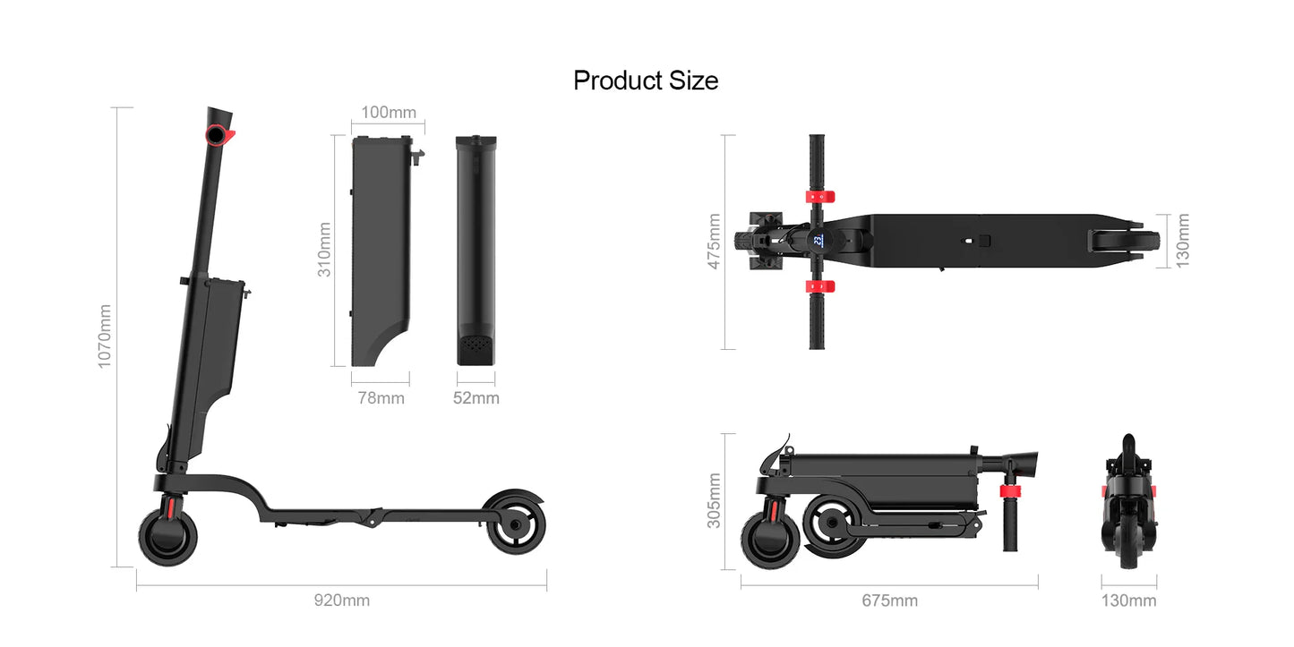 HX X6 350W Foldable Electric Scooter
