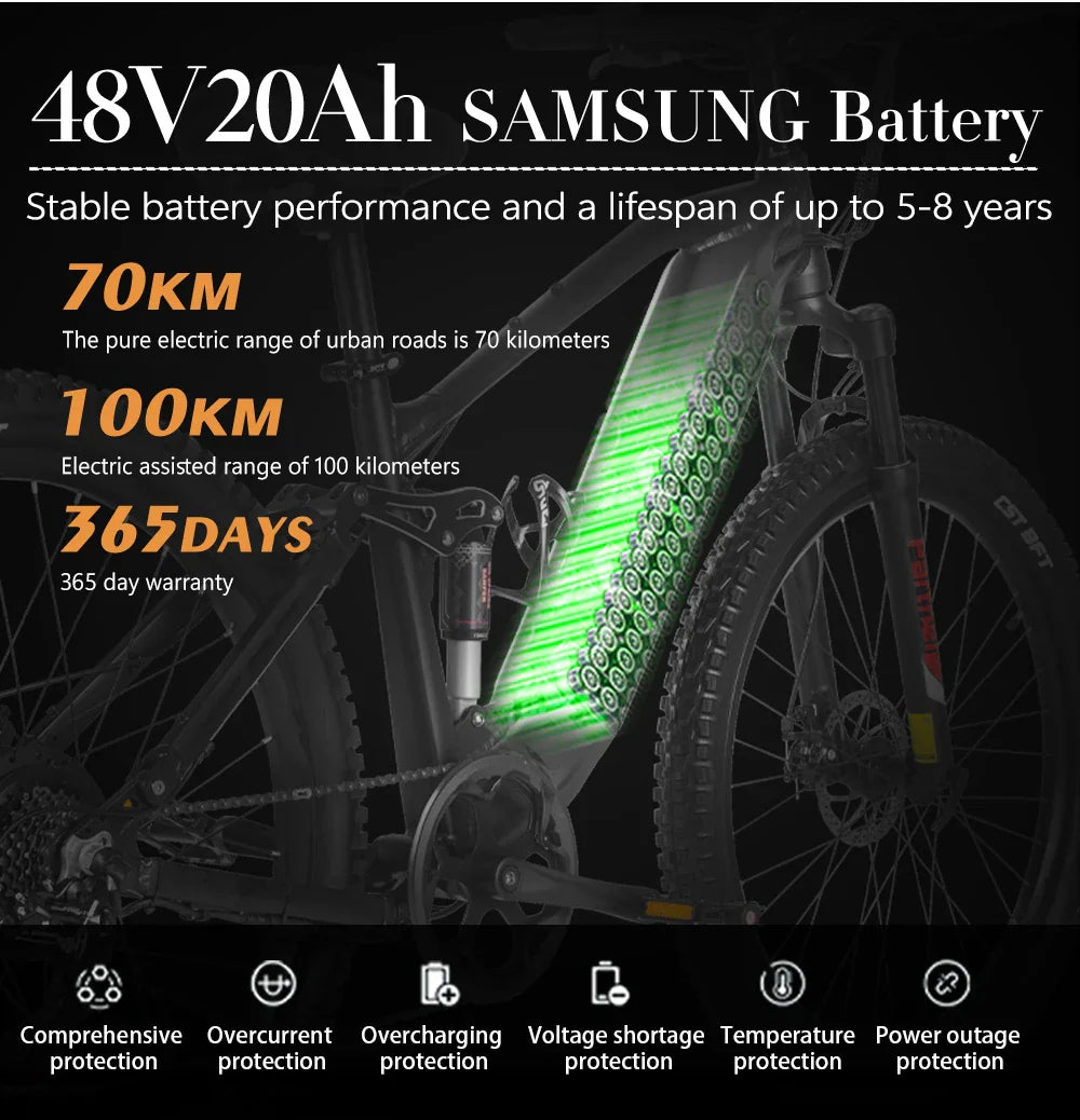 Nathaniel 48V Off-Road Electric Bike