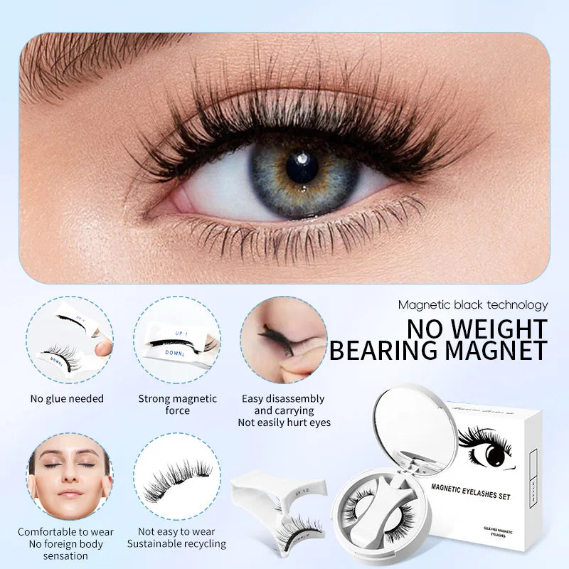 Brown Magnetic Eyelashes Set