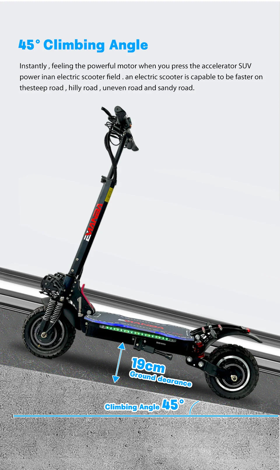2400W Dual Motor Foldable Electric Scooter