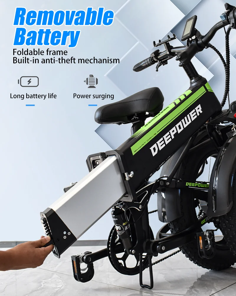 DEEPOWER 2000W Fat Tire Electric Bike