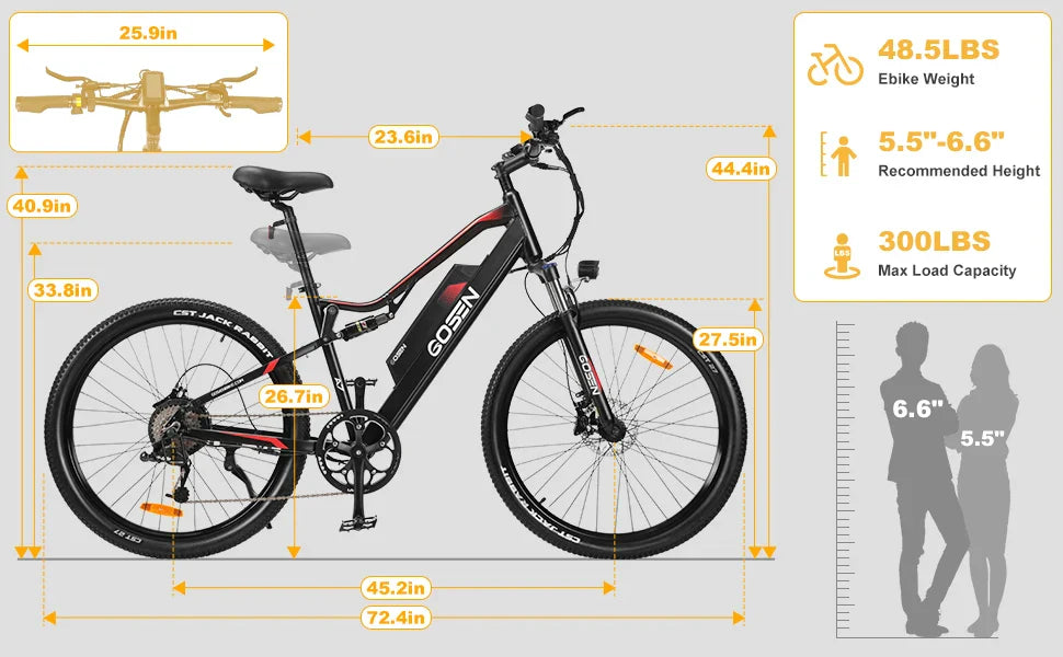 GDSA7 500W Fat Tire Electric Bike