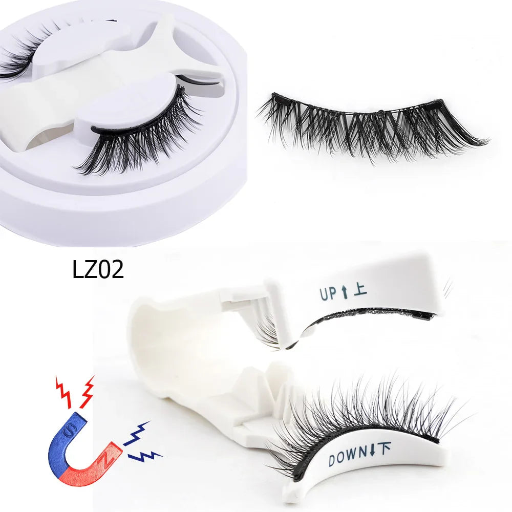 1 Pair Reusable Magnetic Eyelashes