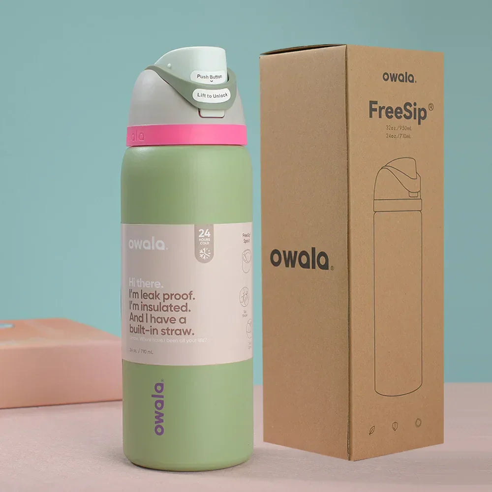 Owala Stainless Steel Water Bottle with Straw