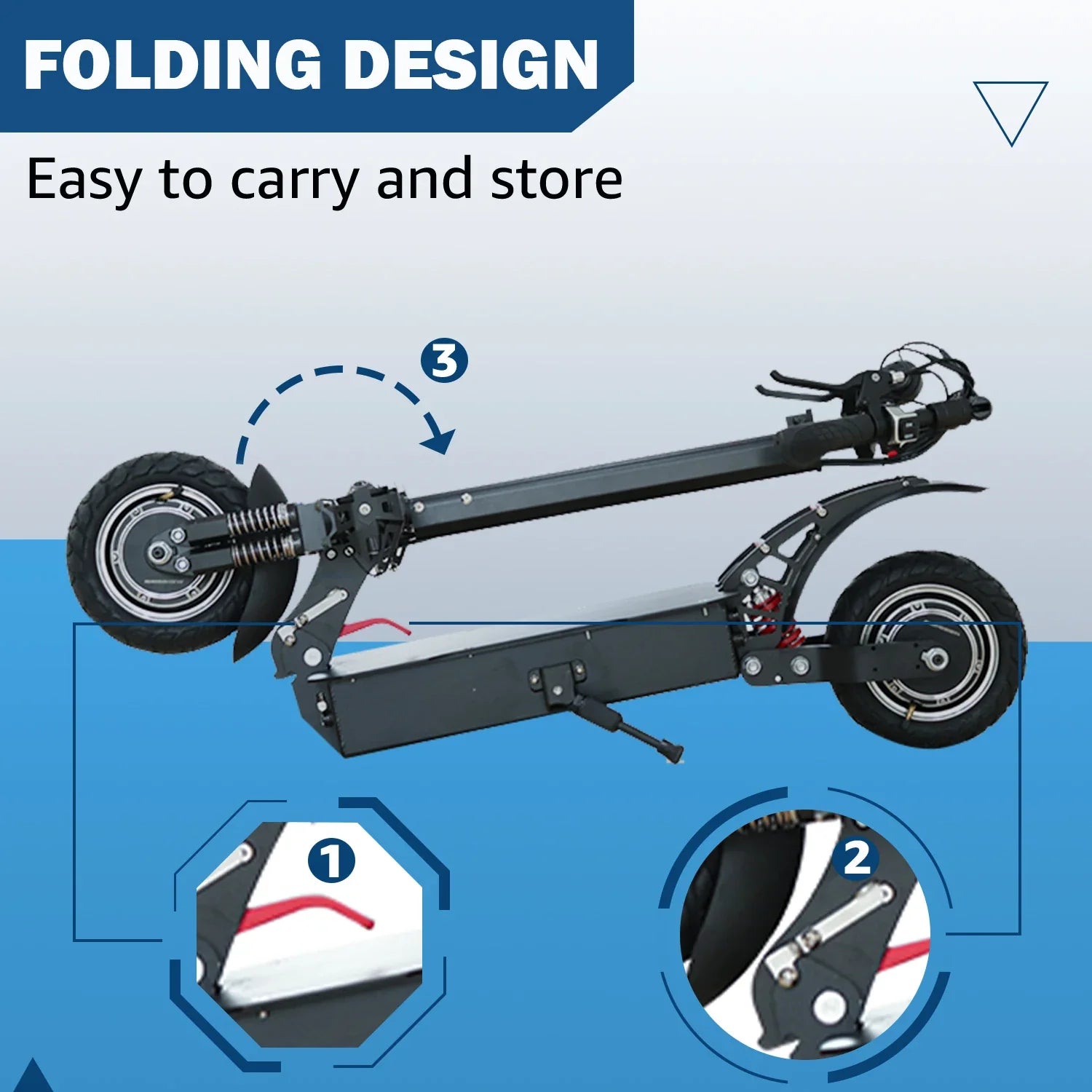 1600W/3200W High-Speed Folding Electric Scooter