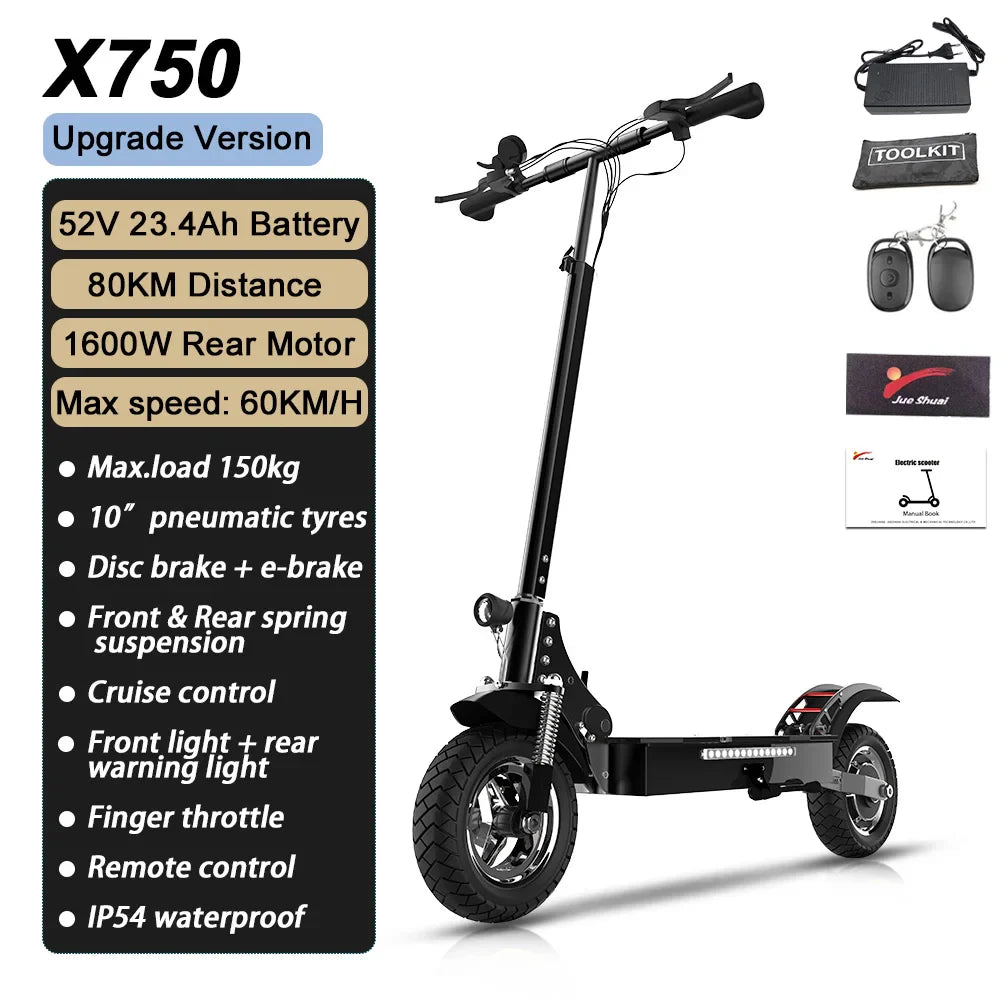1600W/3200W High-Speed Folding Electric Scooter