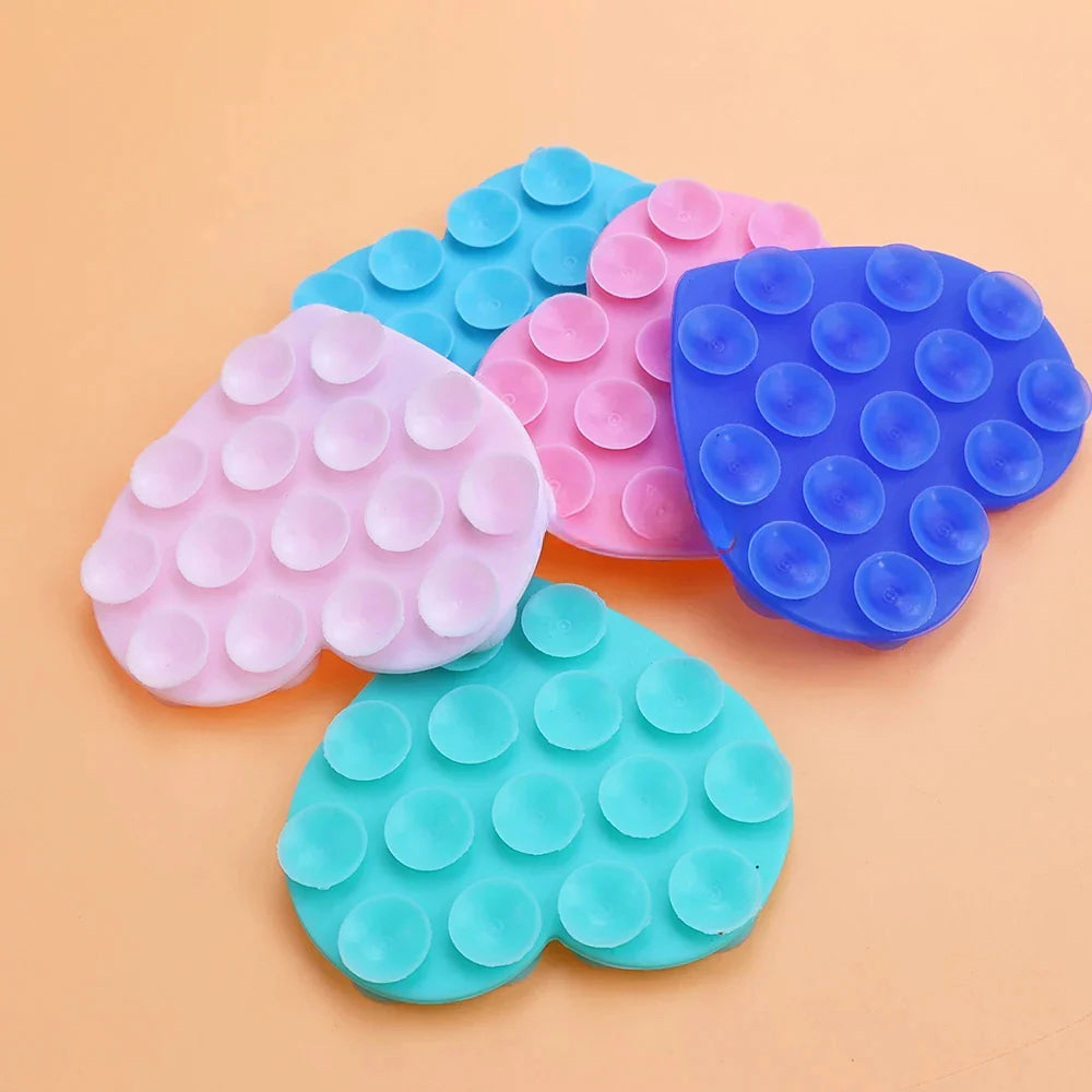 Heart-Shaped Silicone Suction Phone Sticker