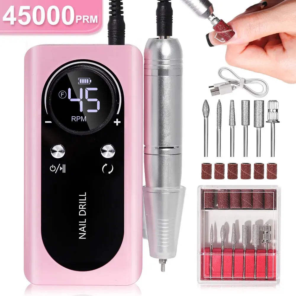 45000RPM Rechargeable Nail Drill