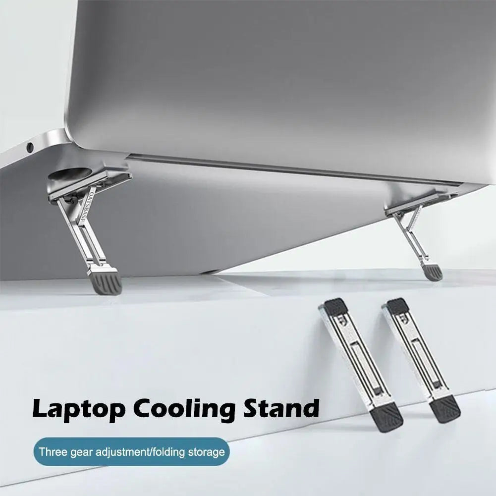 Aluminum Folding Laptop Stand with 3 Height Levels