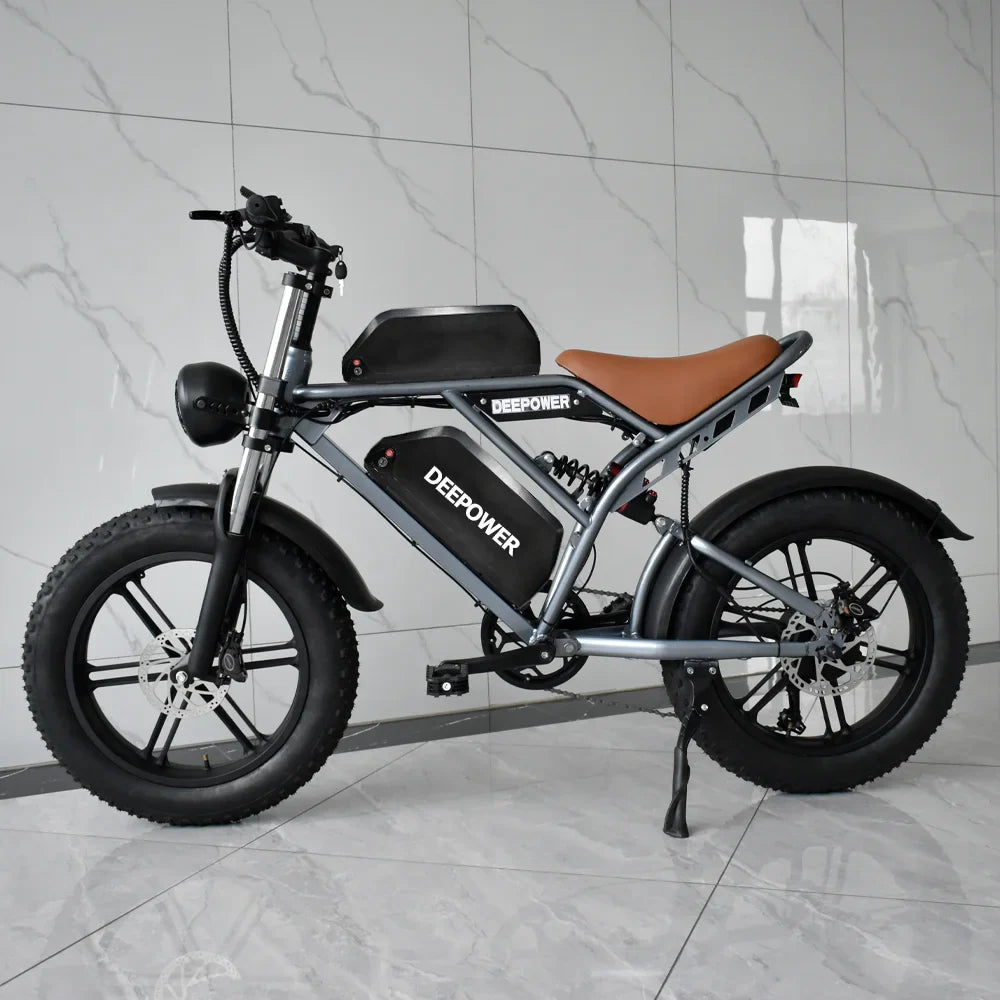 IDOTATA Moped Fat Tire Electric Bike