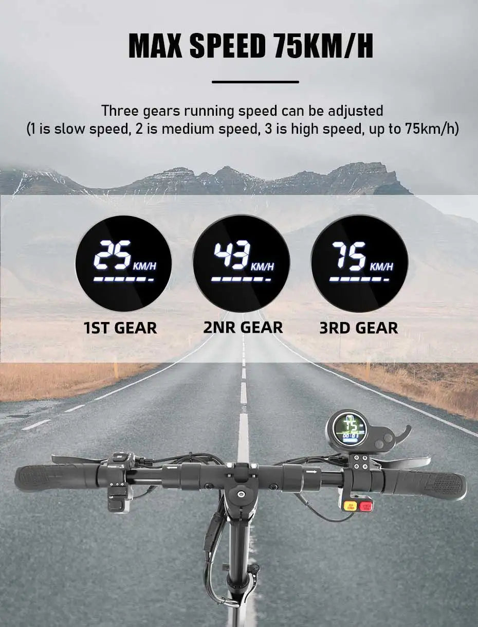 1600W/3200W High-Speed Folding Electric Scooter