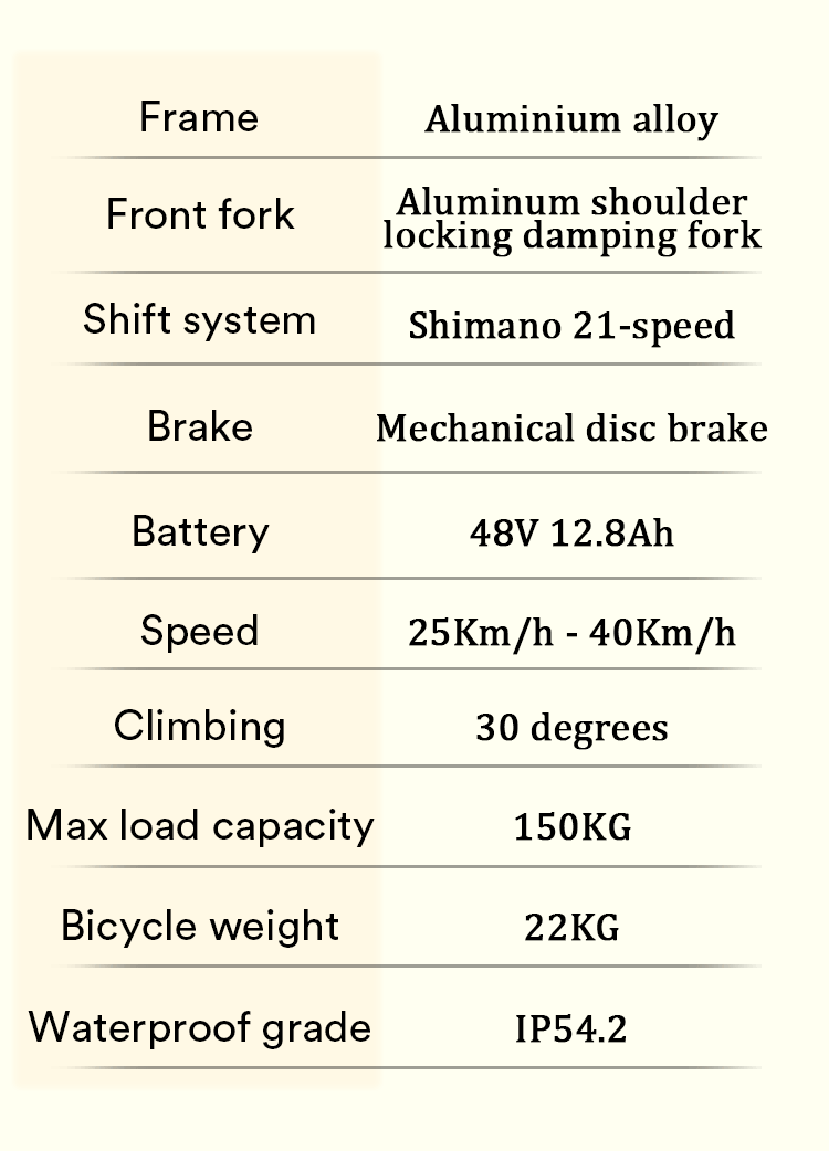 IDOTATA S26 500W Electric Mountain Bike