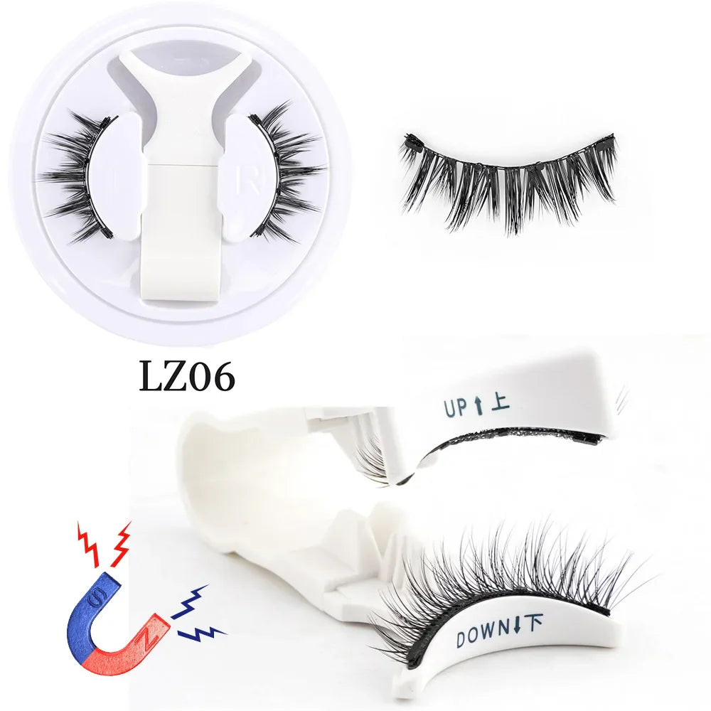 1 Pair Reusable Magnetic Eyelashes