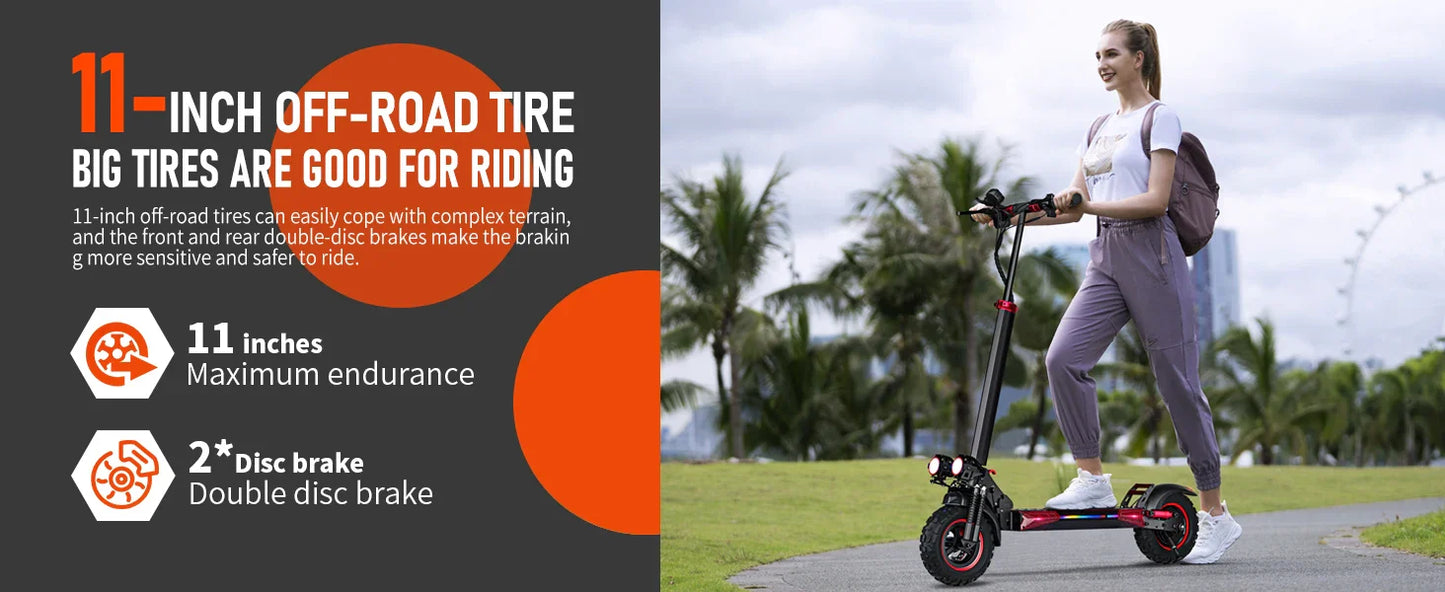 1200W Foldable Electric Scooter with Seat