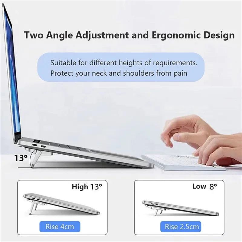 Aluminum Self-Adhesive Invisible Laptop Stand Bracket