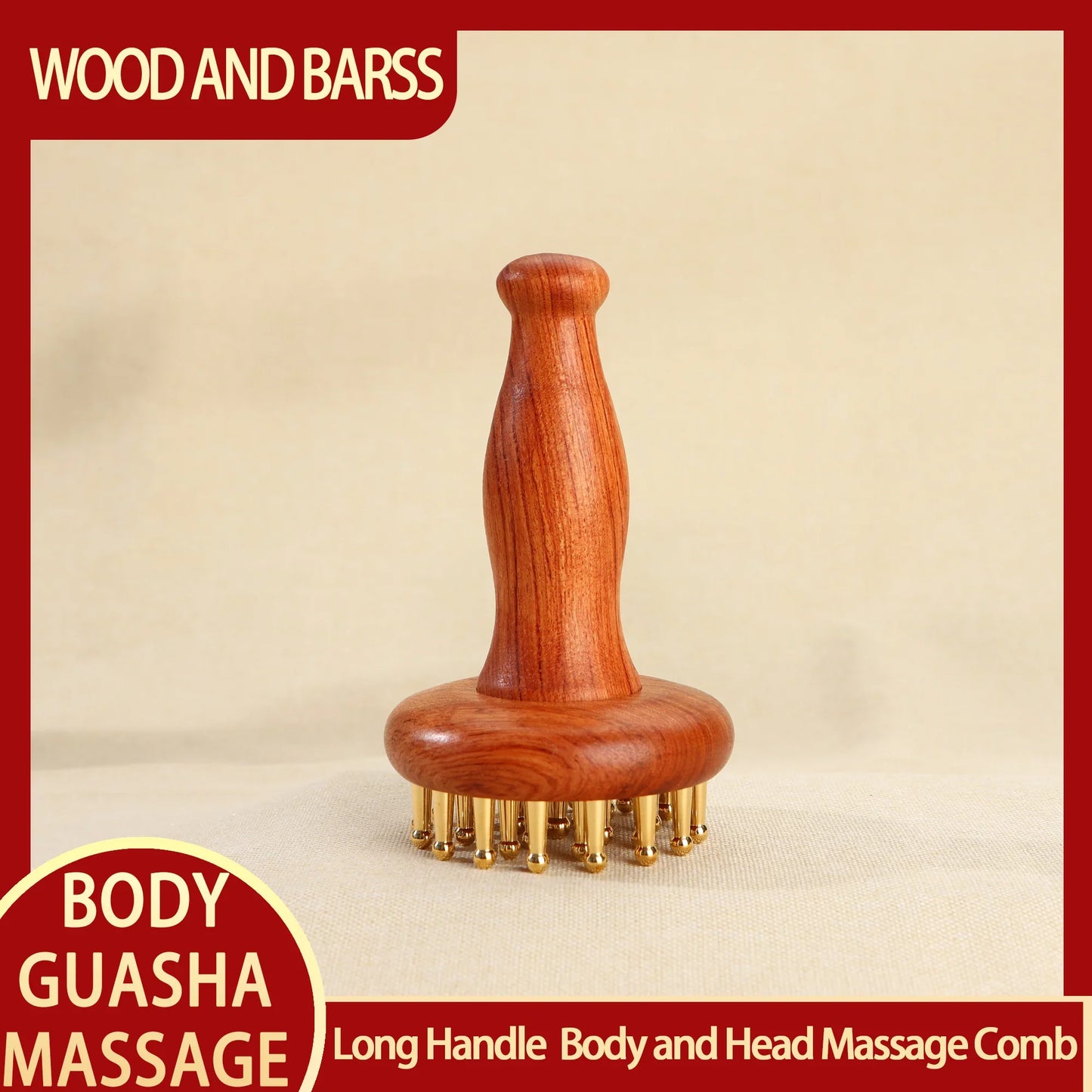 Wood Meridian scalp Massager relax Tools