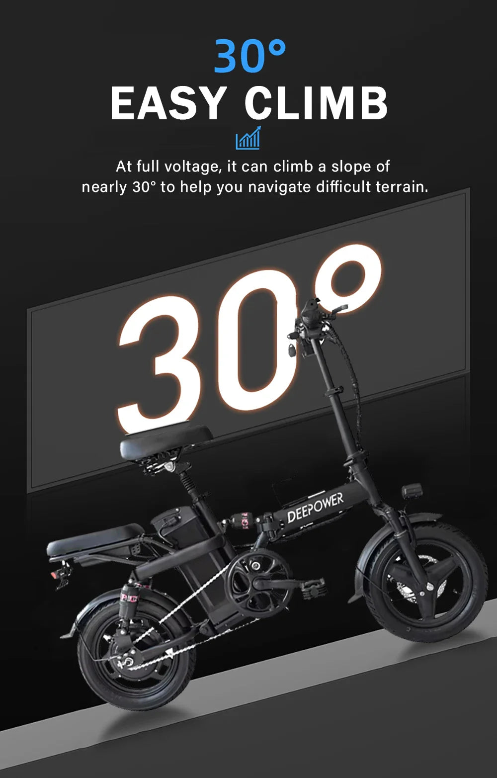 ZPW Folding Fat Tire Electric Bike