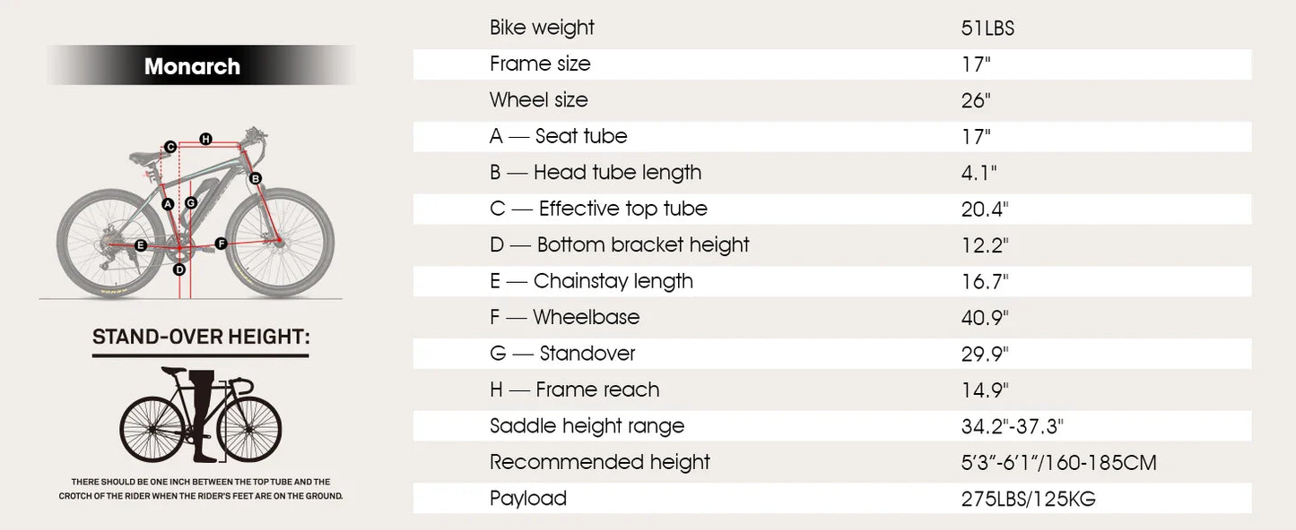 HILAND 500W Electric Mountain Bike – 26”