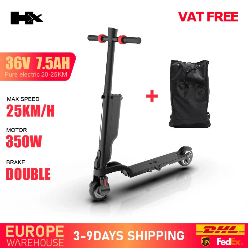 HX X6 350W Foldable Electric Scooter – 25KM/H