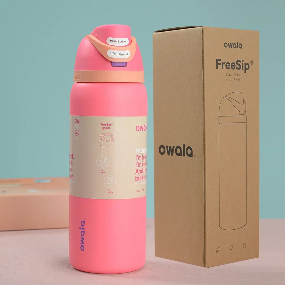 Owala Stainless Steel Water Bottle with Straw