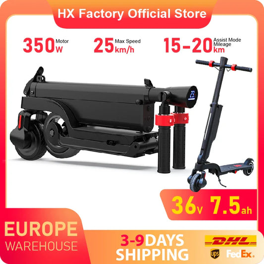 HX 350W Foldable Electric Scooter – 25KM/H Ride