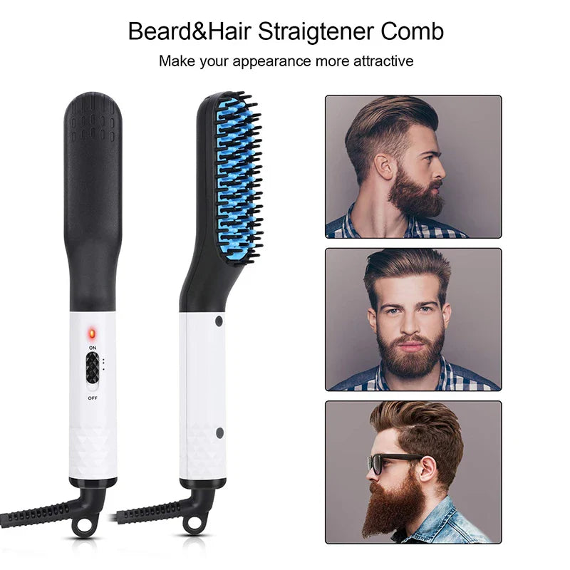Electric Hot Comb Straightener for Men