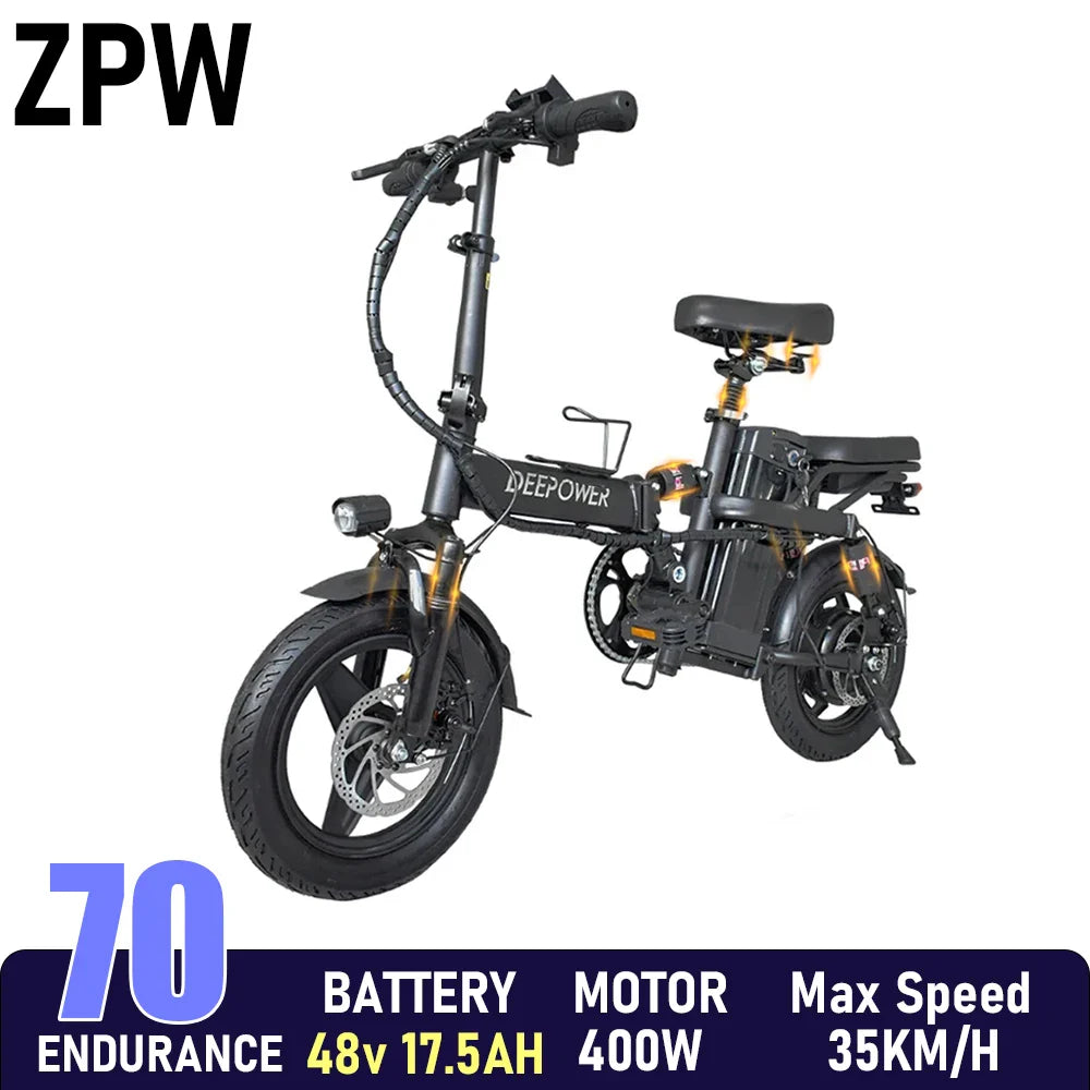 ZPW Folding Fat Tire Electric Bike