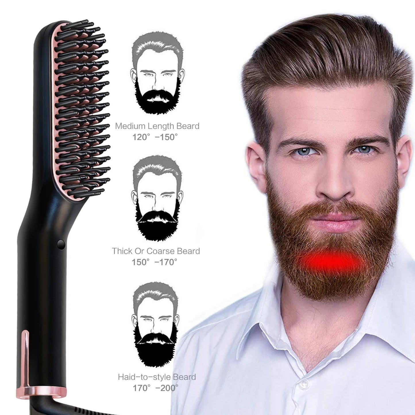 Hot Comb Straightener for Beard
