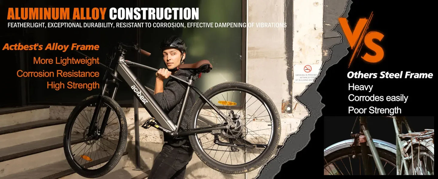 350W Electric Mountain Bike – 26” Tire