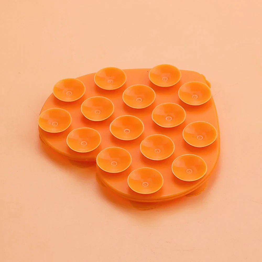 Heart-Shaped Silicone Suction Phone Sticker