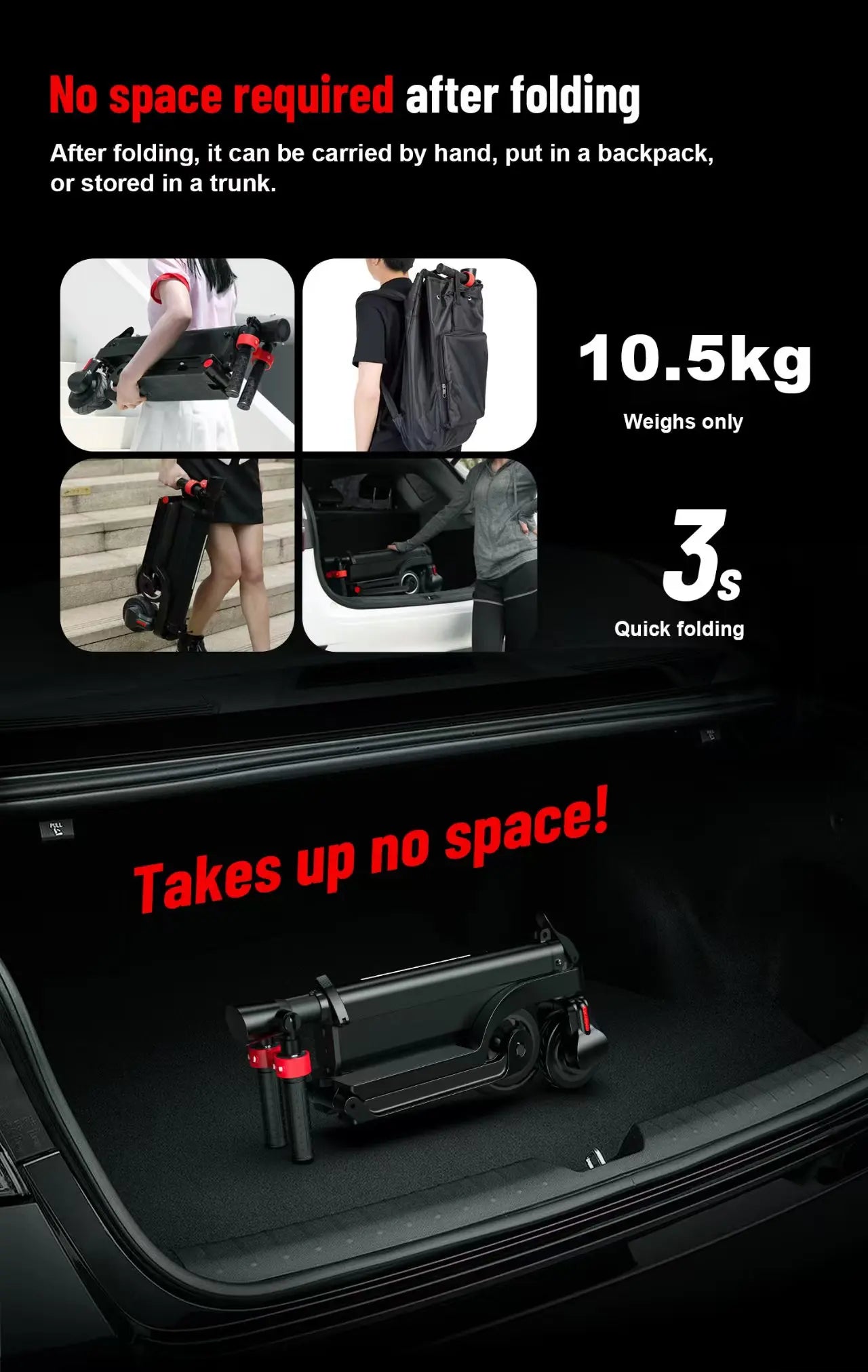 HX X6 350W Foldable Electric Scooter