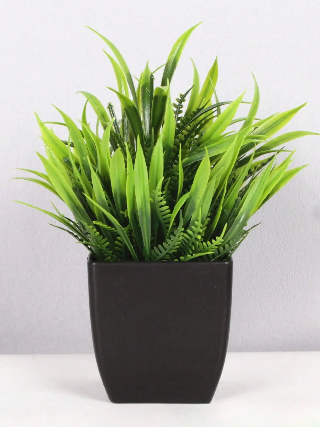 Mini Artificial Eucalyptus Plant in Black Pot