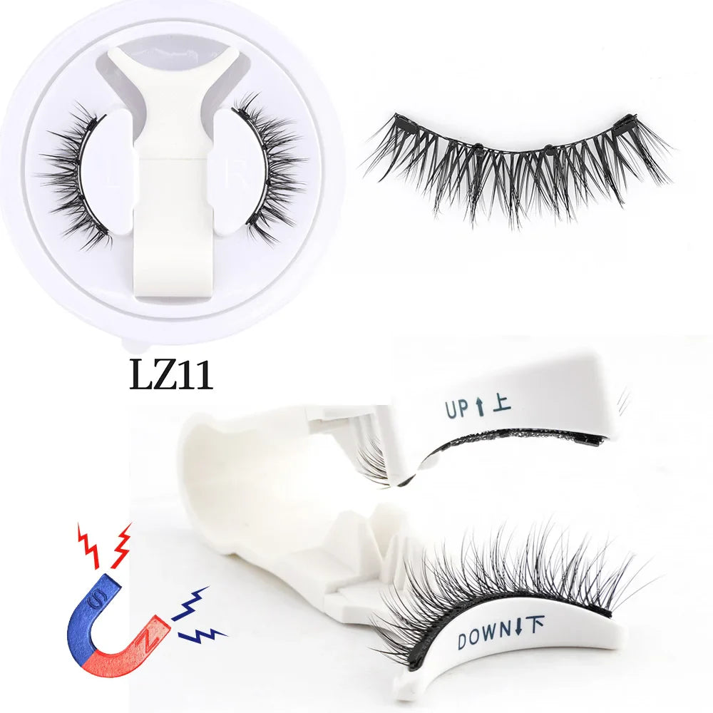1 Pair Reusable Magnetic Eyelashes