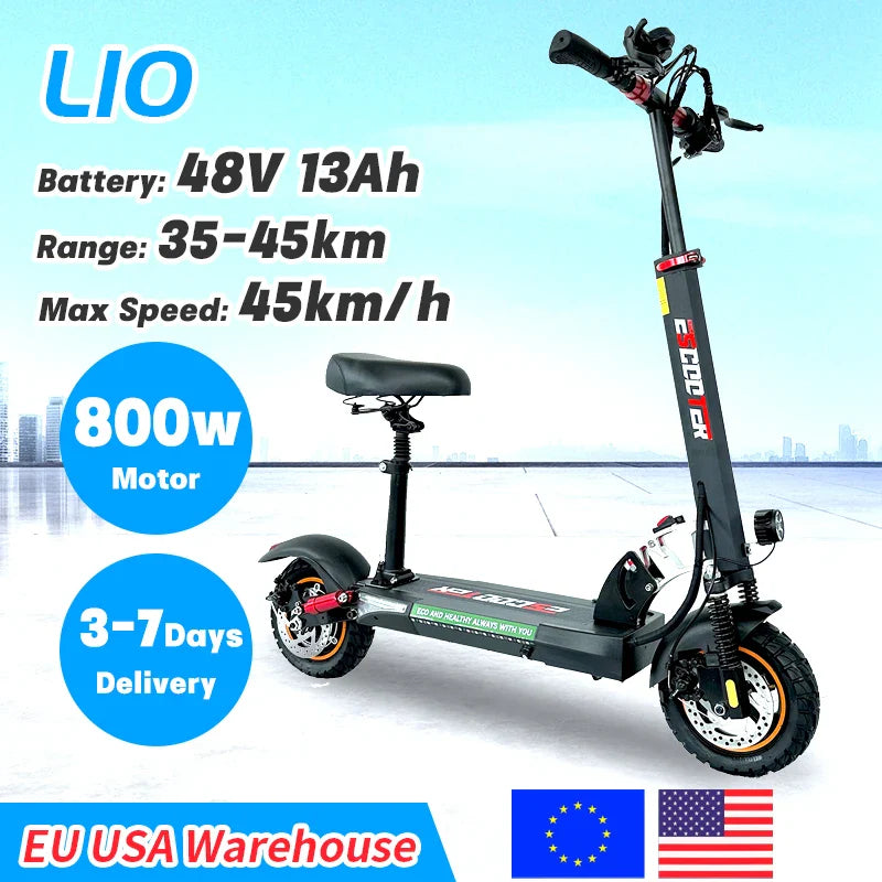 800W Adult Electric Scooter Long Range