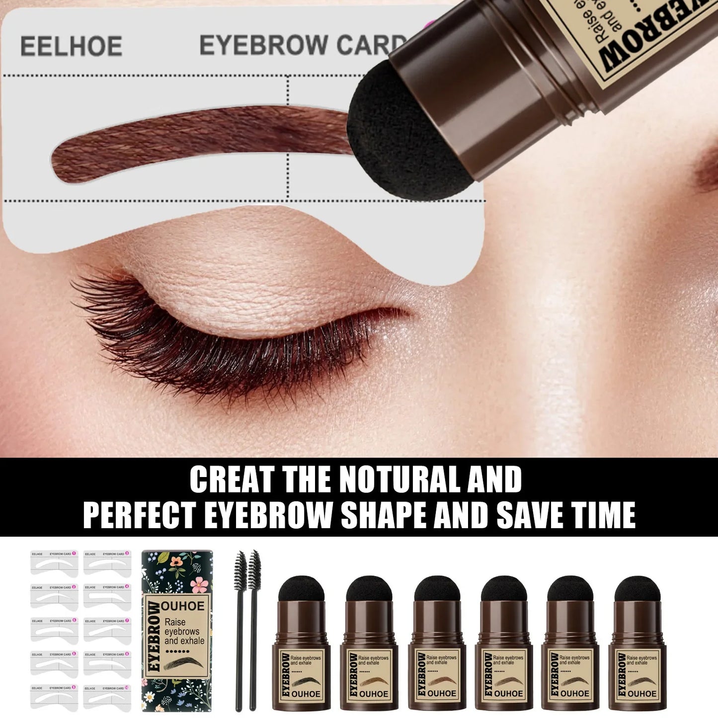 Waterproof Eyebrow Stamp Powder