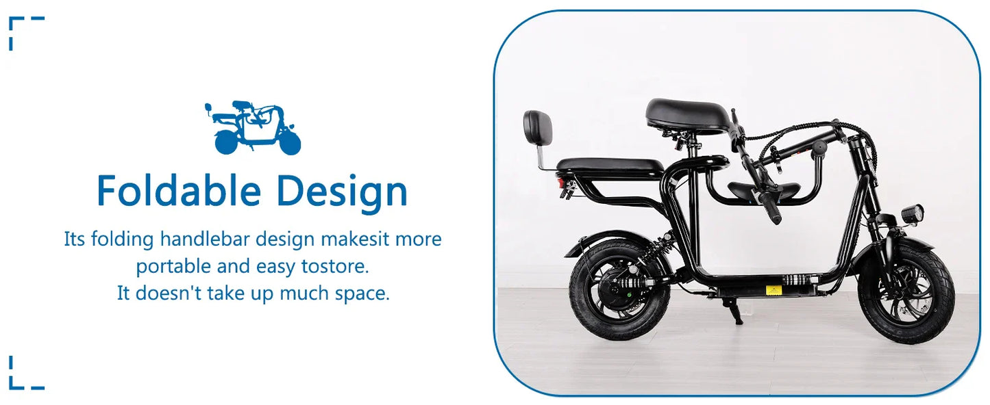 500W Electric Scooter with Seat – 17.5MPH