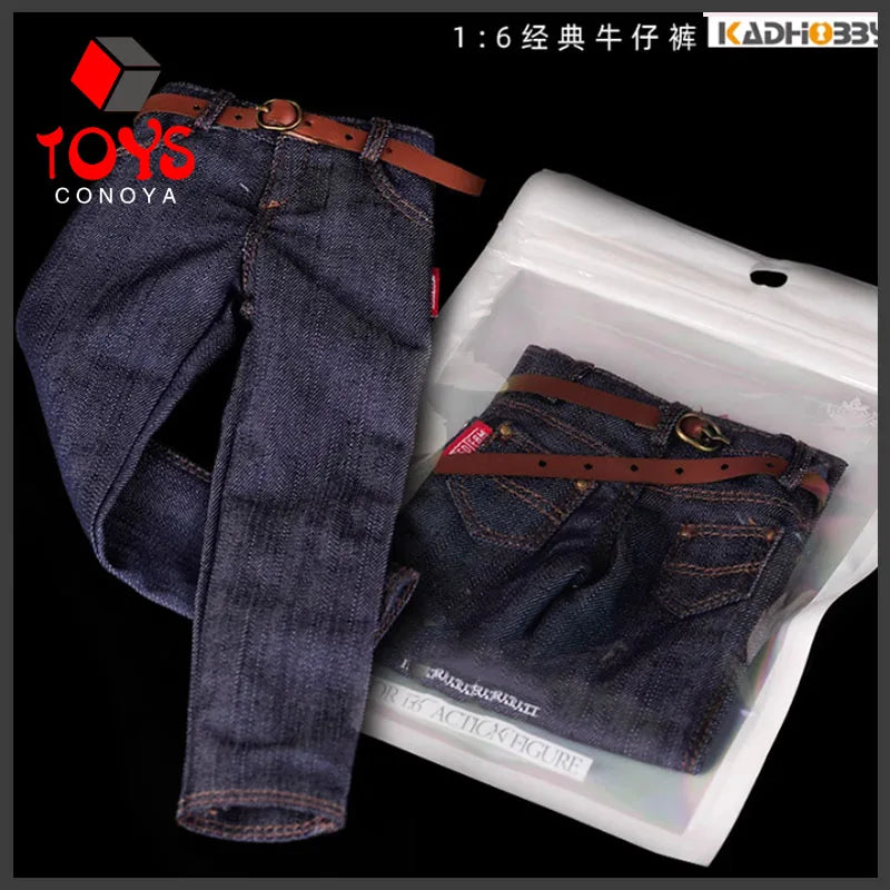 1/6 Scale Male Denim Jeans for 12" Figures