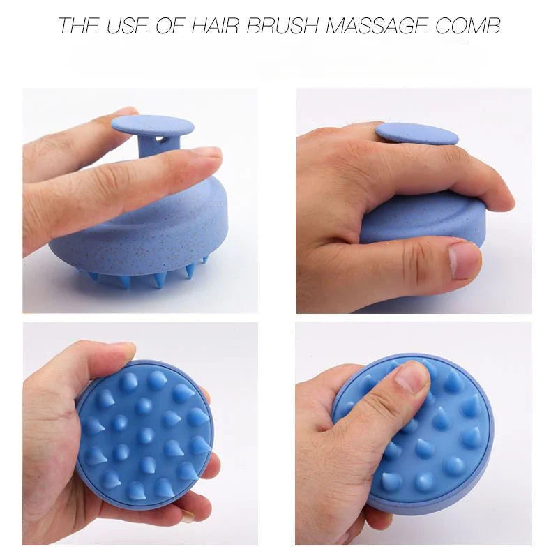 Silicone Scalp Massager Shampoo Brush