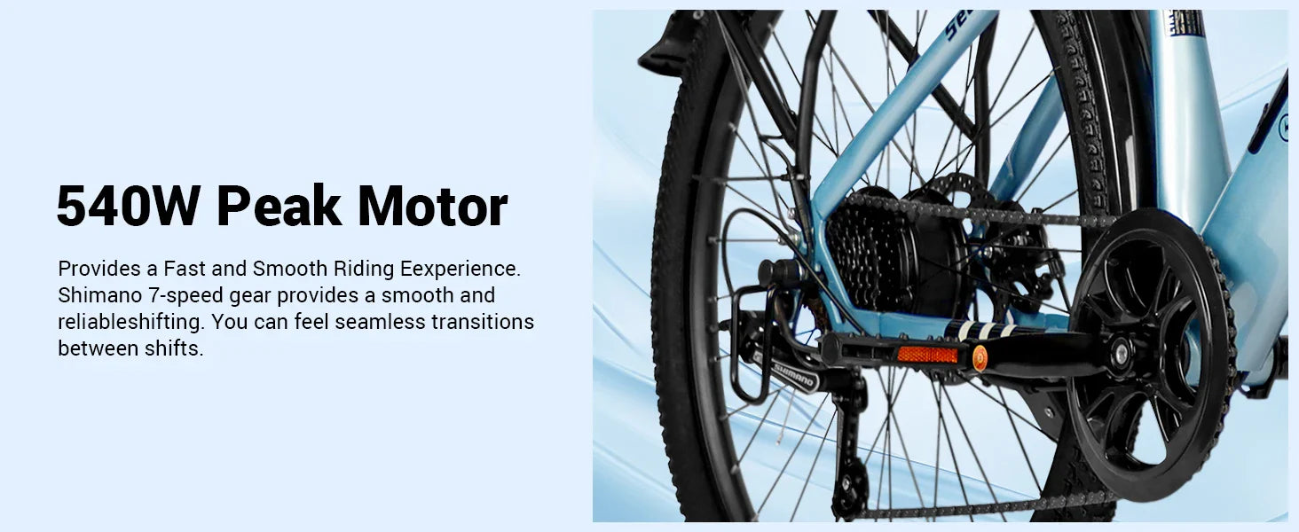 500W Electric Mountain Bike – 26” 20MPH Ride