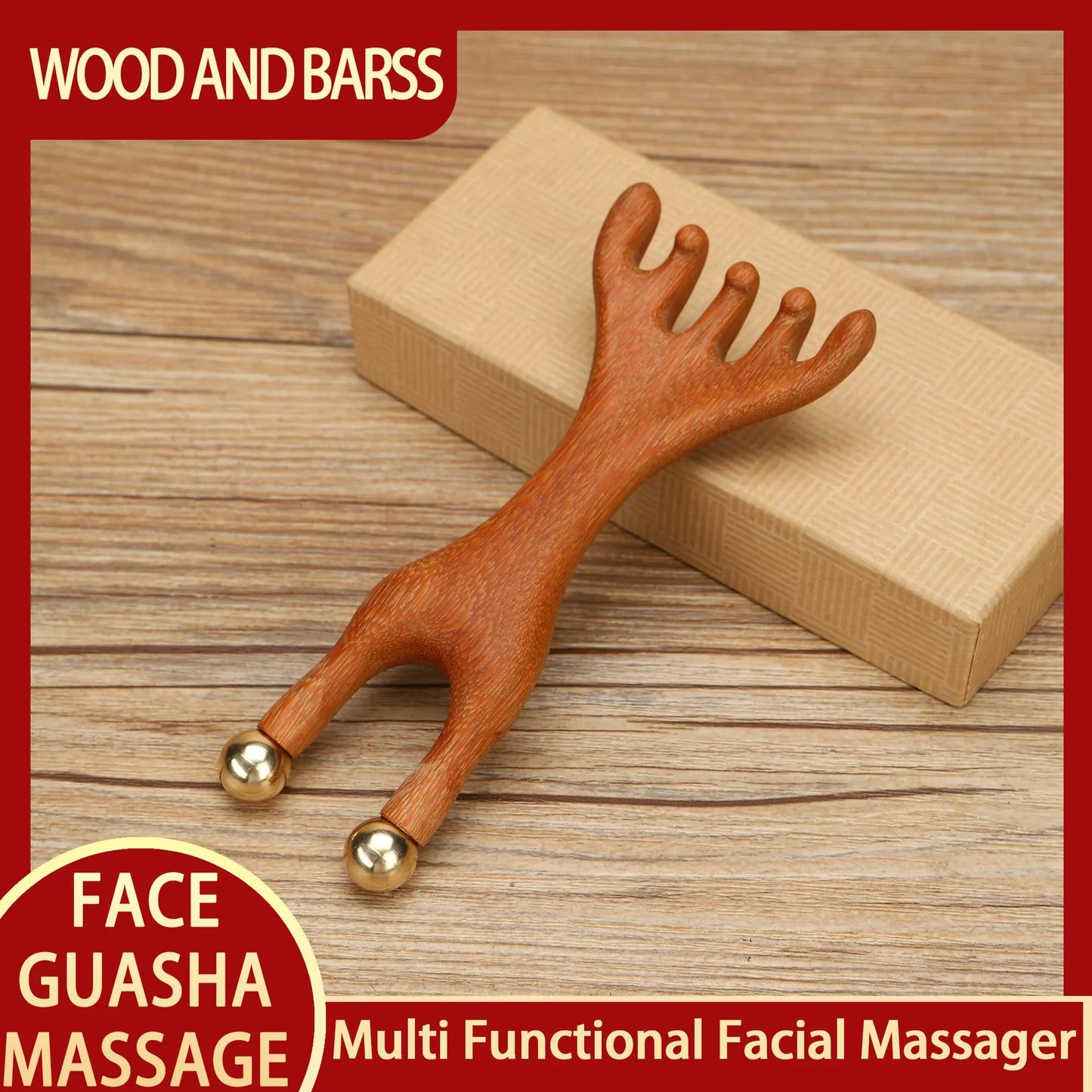 Wood Meridian scalp Massager relax Tools
