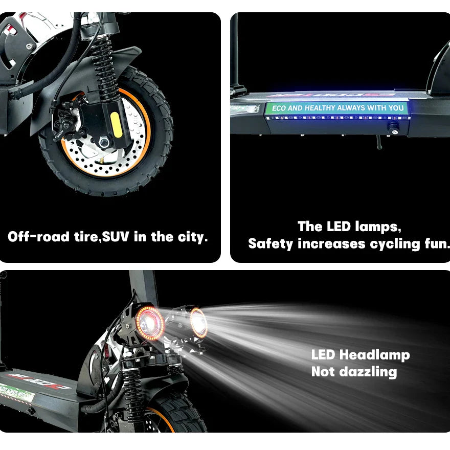 800W Adult Electric Scooter Long Range