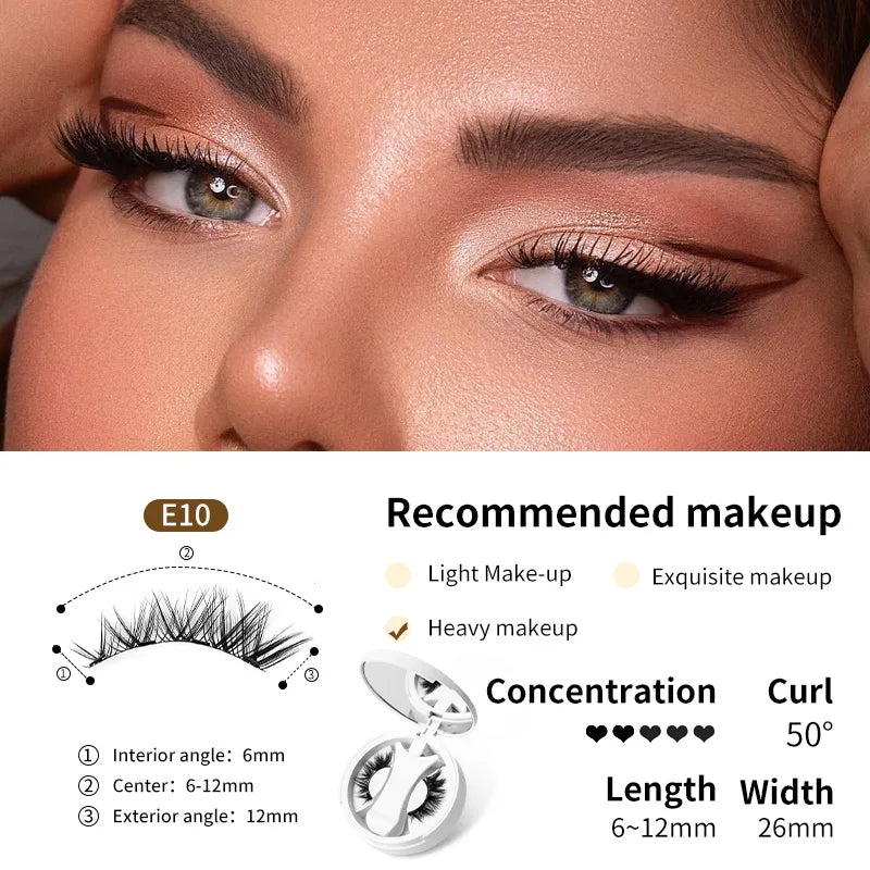 Brown Magnetic Eyelashes Set