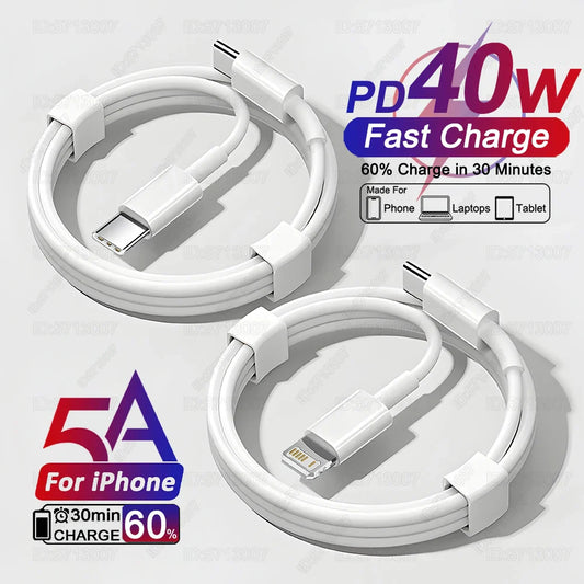 40W PD USB-C Fast Charger Cable