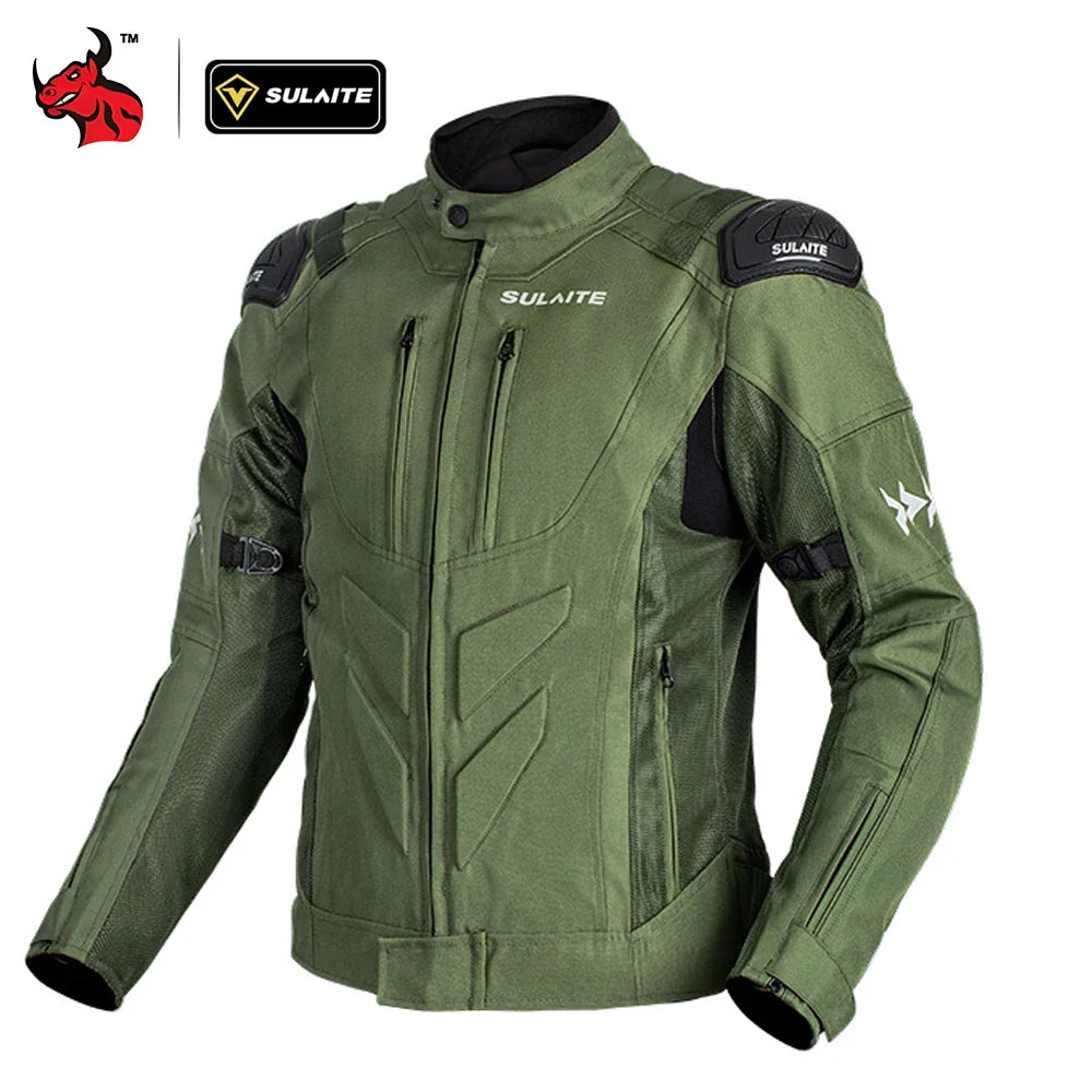 Motorcycle Jacket Pants Lightweight Anti-Fall Set Summer Breathable Mesh For Men Women Urban Bikers Riding Combo Jacket Suit