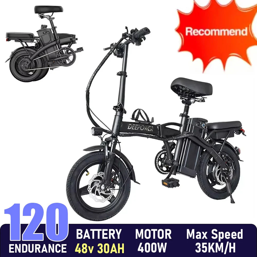 ZPW K100 400W Fat Tire Folding Ebike