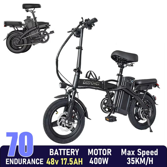 ZPW K100 400W Fat Tire Folding Ebike