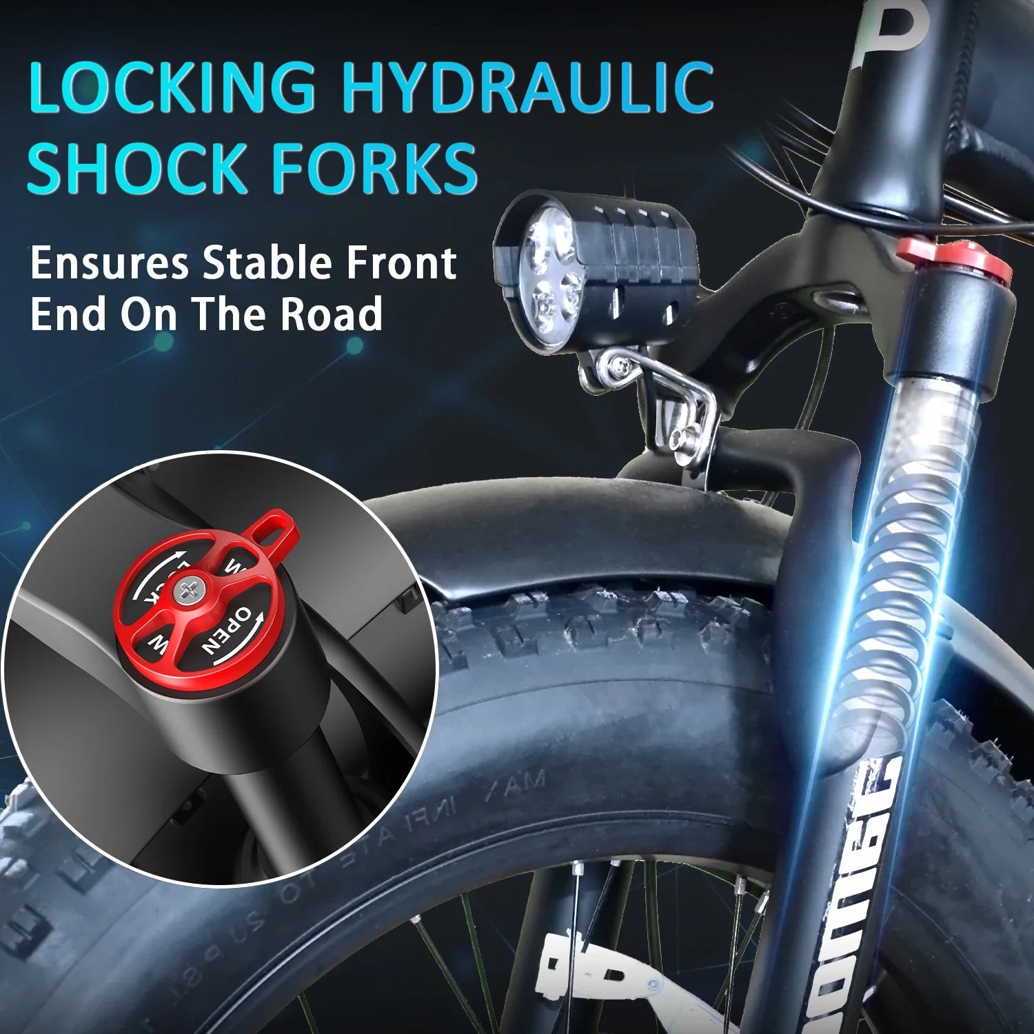 G20Pro 1000W Folding Fat Tire Ebike