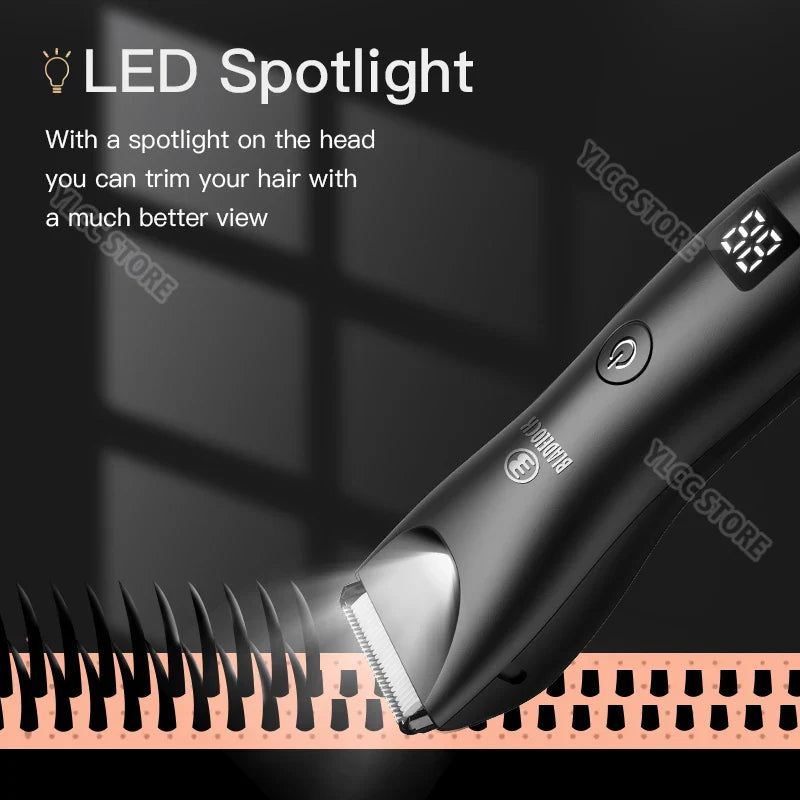 Men's Electric Groin Hair Trimmer