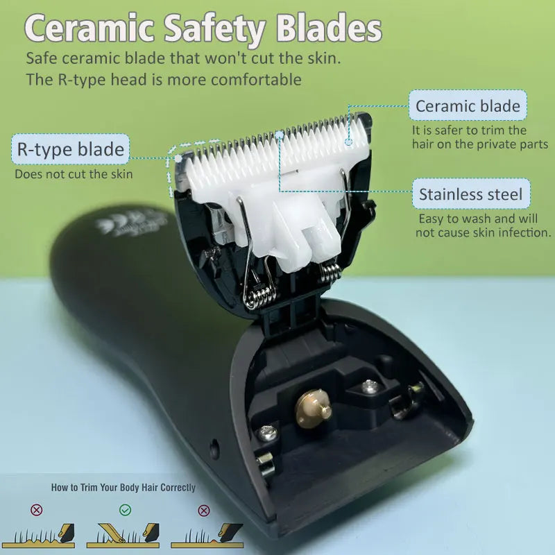 Men's Groin Hair Trimmer,