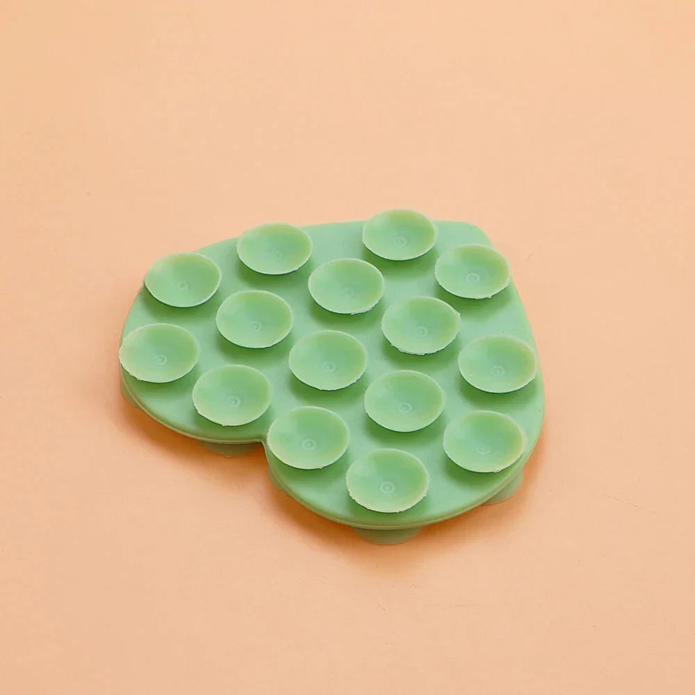 Heart-Shaped Silicone Suction Phone Sticker